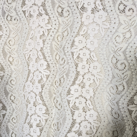 J. Jill Blouse Crochet Lace Overlay Feminine Whimsygoth Cream S - Picture 4 of 12